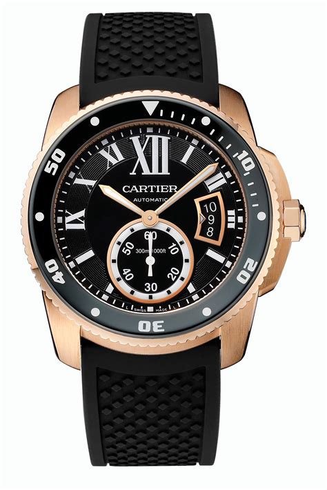 cartier calibre de cartier diver rose gold|calibre de cartier.